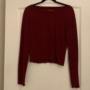 Scalloped Hem - Aeropostale Shrunken Tee - Size XL